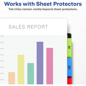 Avery® Big Tab™ Insertable Plastic Dividers, Double Pocket, Multicolor, 5-Tab