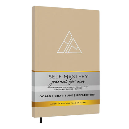 Buy now Self-Mastery Journal for Men - Gratitude Journals – 5 Minute Journal - Reflection Manifestation Journals for Mindfulness – Self Care Journal – Goal / Guided Gratitude Journal for Women & Men Self-Mastery Journal Khaki at indiglob india