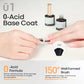 Buy now modelones Gel Nail Polish Top Base Coat, 2 PCS Clear High Glossy Long Lasting Soak Off Home Salon DIY Manicure Gift for Women at indiglob india