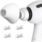 4 Pairs Ear Tips for AirPods Pro 1 & 2 [Relief Pain] [Fit in Case] Noise Cancellation Add Grip Sport Earbuds Extra Small/Small/Medium/Large (Mix Sizes)