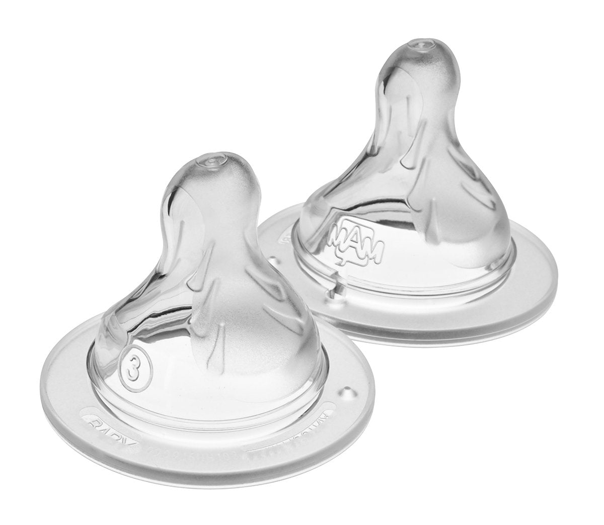 Buy now MAM Baby Bottle Nipples Slow Flow Size 1, for 0+ Month Newborn Babies, Skin Soft BPA Free Silicone, 94% Nipple Acceptance, Fits All MAM Bottles, Developed with Medical Experts, 2 Pack Made in Europe at indiglob india