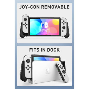 i-Blason Armorbox for Nintendo Switch OLED Case 2021 Dockable Comfortable Grip Protective Anti-Scratch Case Compatible with Nintendo Switch OLED Model and Joy-Con Controller (White)
