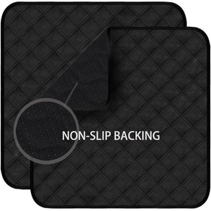 RIQINXIN Washable Incontinence Chair Pads 3pcs Waterproof Seat Protector Pads for Wheelchair Armchair Adults21x22in (Beige)