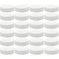 Cornucopia Brands Regular Mouth Plastic Mason Jar Lids, Unlined (24-Pack); Standard Size 70-450 White Plastic Caps for Mason Jars