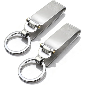 Stainless Steel Keyring Security Belt Clip Key Chain,used in sports Pants, Pockets,Durable Multi-ring Key Holder