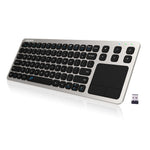 Buy now Arteck 2.4G Wireless Touch TV Keyboard with Easy Media Control and Built-in Touchpad Mouse Solid Stainless Ultra Compact Full Size Keyboard -Connected Computer, Smart TV, HTPC at indiglob india