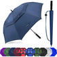 Golf Umbrella Large 62/68/72 Inch, Extra Large Oversize Double Canopy Vented Windproof Waterproof Umbrella, Automatic Open Golf Umbrella for Men and Women and Family.