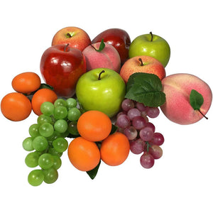 Artificial Fruit Fake Simulation Fruit for Home Kitchen Party Photography Prop Wedding Decoration (12Pcs Mix)
