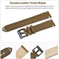 Ritche Christmas Gift Quick Release Leather Watch Band 18mm 20mm 22mm Genuine Watch Strap for Men and Women, White Elephant Gifts, Stocking Stuffers For Men