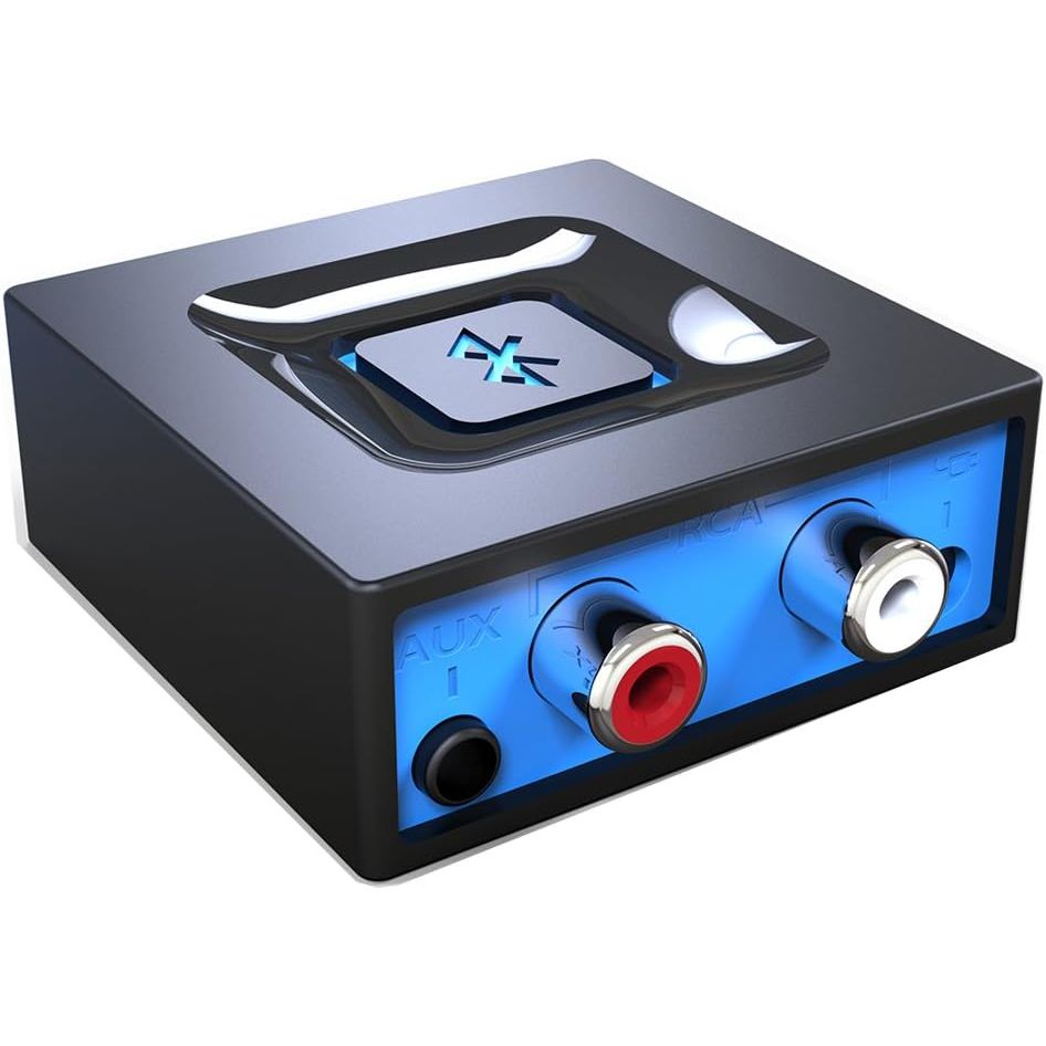 Bluetooth Audio Adapter for Music Streaming Sound System, Esinkin Wireless Audio Adapter Works with Smartphones and Tablets, Bluetooth Receiver for Home Stereo