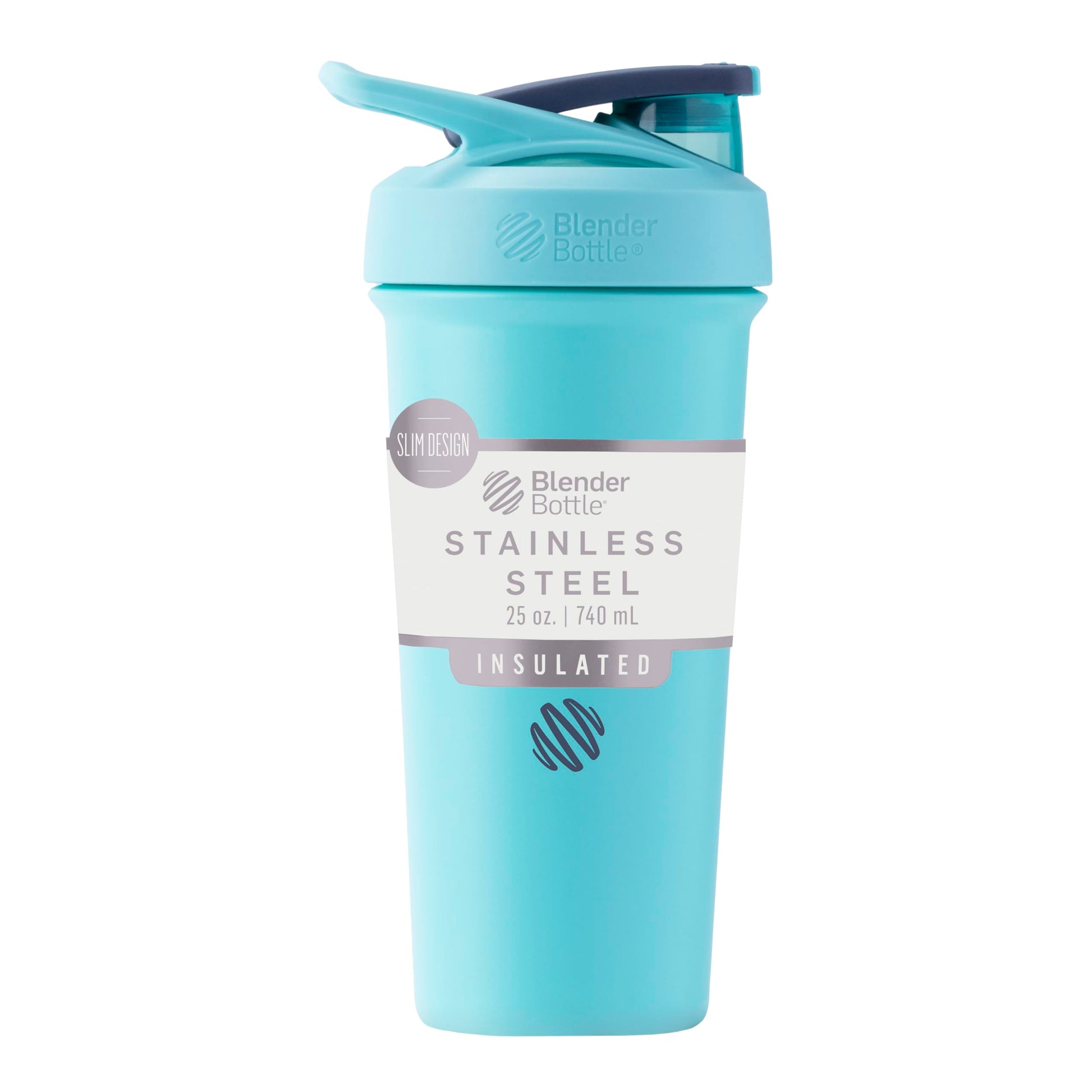 Buy now BlenderBottle Strada Shaker Cup Insulated Stainless Steel Water Bottle with Wire Whisk, 24-Ounce, Black at indiglob india