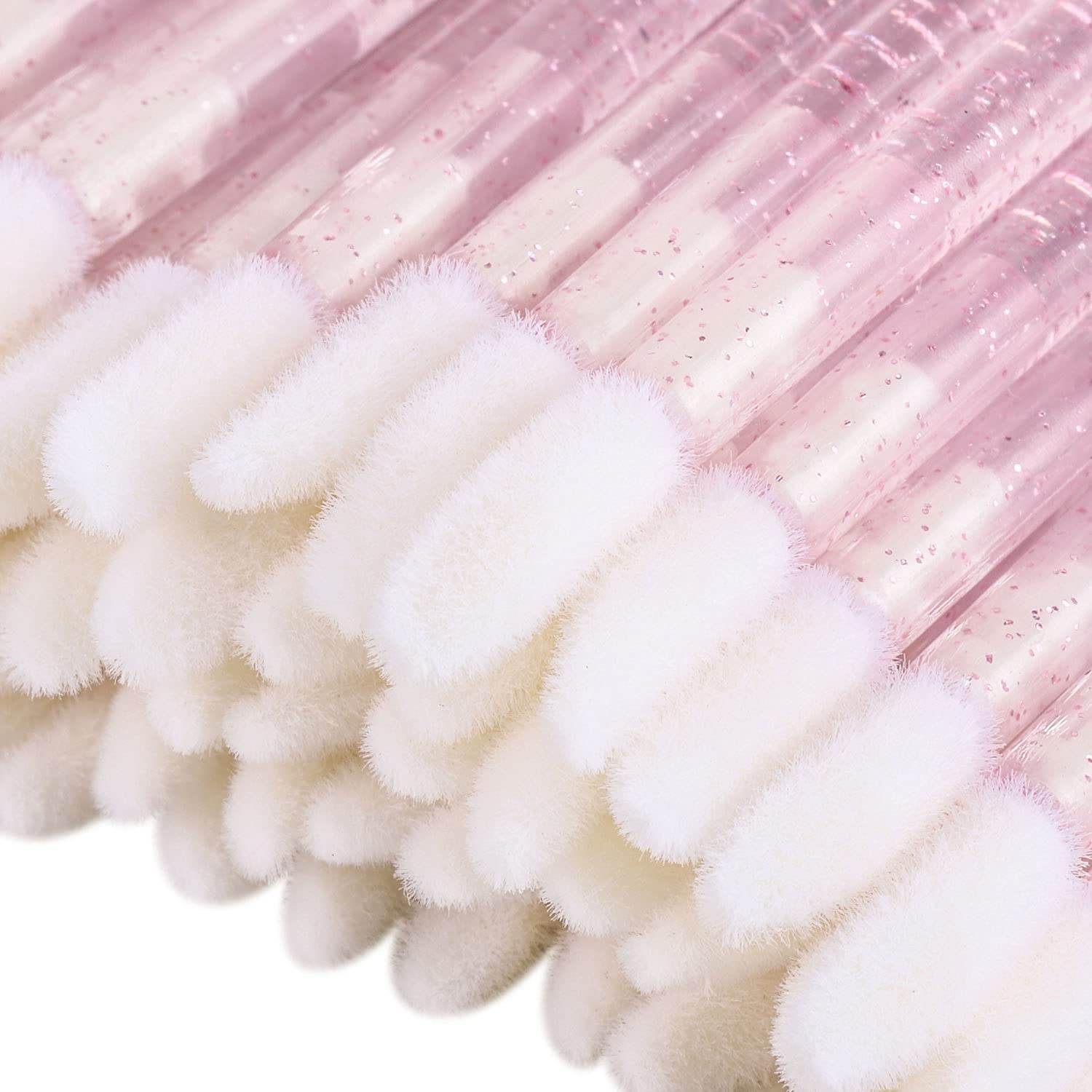 100 Disposable Lip Brushes, Lipstick Applicator, Lip Gloss Wands Pink Tbestmax - My Store