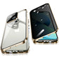 Anti Peeping Case for iPhone 13 (6.1"), Jonwelsy 360 Degree Front and Back Privacy Tempered Glass Cover, Anti SPY Screen, Anti Peep Magnetic Adsorption Metal Bumper for iPhone 13 (Black)