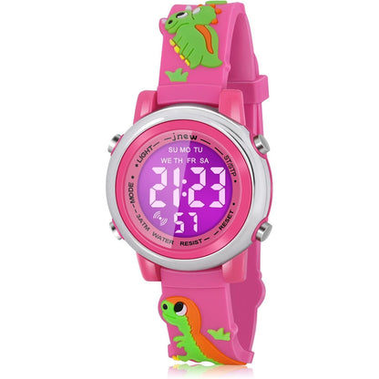 Kids Watches with Waterproof Alarm - Dinosaur Gifts for Boys Girls Age 3-10
