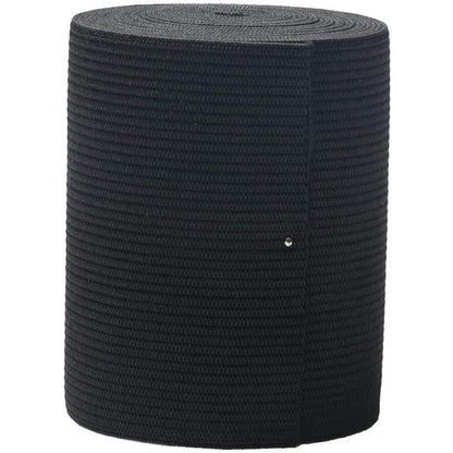 RERIVER 3-inch Wide Black Heavy Knit Stretch Elastic Band 3 Yards Sewing Knit Elastic Spool