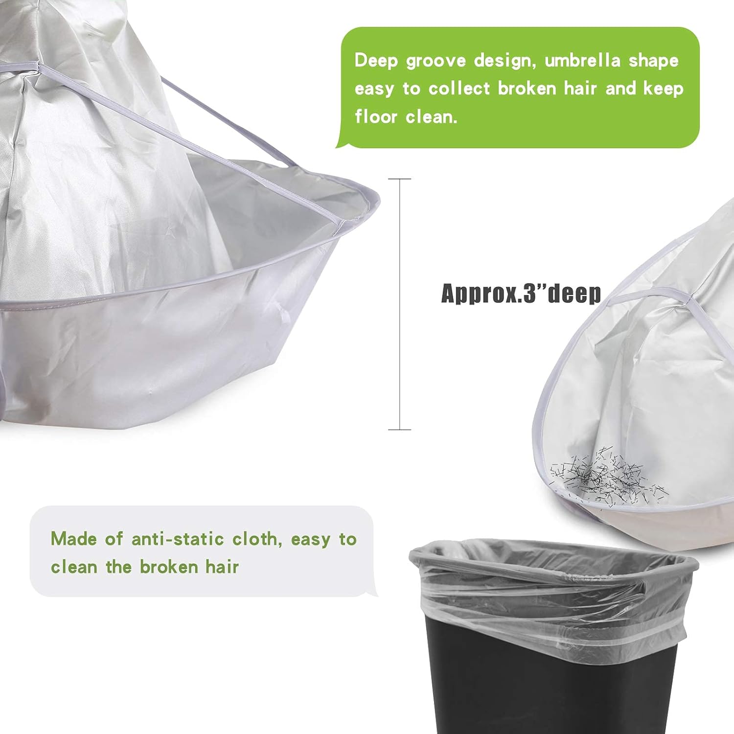 Buy now Hair Cutting Capes Umbrella for Adults, Barber Cape Cloak Cape for Home and Salon Use, Keep Hair Off Clothes and Floor at indiglob india