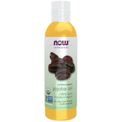 NOW Solutions Organic Jojoba Essential Oil, 4-Ounce
