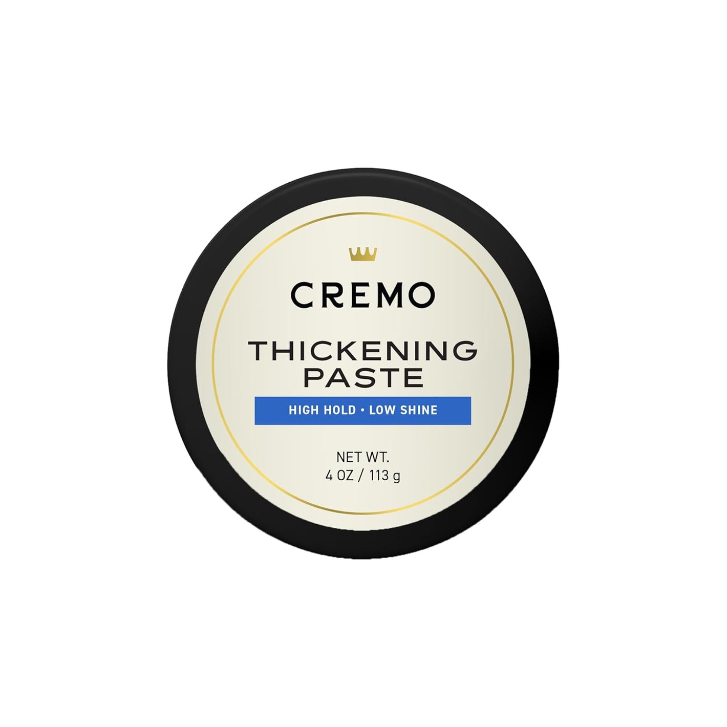 Cremo Mens Hair Paste - Premium Barber Grade Thickening Paste with High Hold and Low Shine, 4 Oz