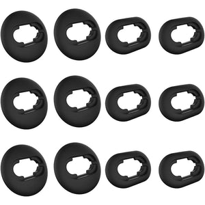 Luckvan 6 Pairs L/S Galaxy Buds Live Ear Tips Silicone Adapter Ear Wing Tips Replacement Earbuds Tips for Samsung Galaxy Buds Live Accessories Rubber Earbuds Tips, Black