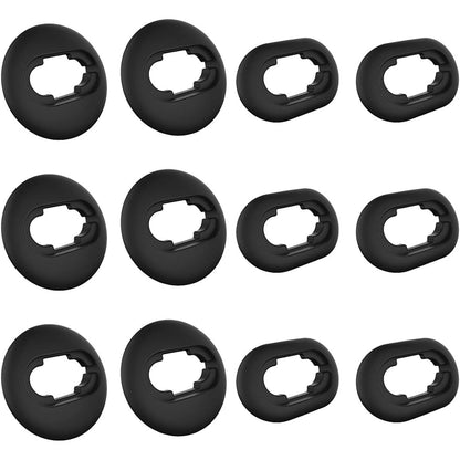 Luckvan 6 Pairs L/S Galaxy Buds Live Ear Tips Silicone Adapter Ear Wing Tips Replacement Earbuds Tips for Samsung Galaxy Buds Live Accessories Rubber Earbuds Tips, Black
