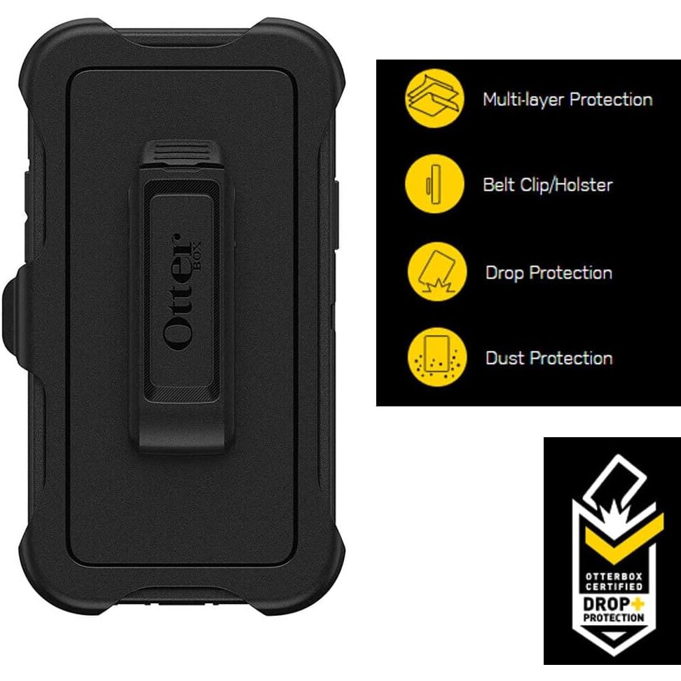 Buy now OtterBox iPhone 11 Pro Defender Series Case - Black, Rugged & Durable, with Port Protection, Includes Holster Clip Kickstand at indiglob india