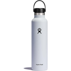 Hydro Flask Water Bottle - Insulated Stainless Steel - Non Spill, Leakproof in 24 Oz White