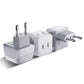 Buy now Ceptics Schuko Germany, France Plug Adapter, Dual Input - Ultra Compact Light Weight - Usa to Russia, South Korea Travel Adaptor Plug - Type E/F (3 Pack) at indiglob india