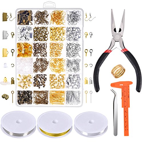 Buy now PAXCOO Jewelry Making Supplies Kit - Repair Tools with Accessories, Pliers, Findings, Beading Wires for Adults and Beginners at indiglob india