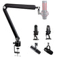 Buy now Microphone Wall Mount Boom Arm - Microphone Wall Mount for Mic holder，Horizontal Mounting Wall，Space Saving Desktop Metal Mic Stand Clamp by SUNMON Microphone Boom Arm at indiglob india