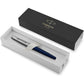 Parker Jotter Fountain Pen | Royal Blue | Medium Nib with Blue Ink | Gift Box