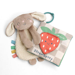 Buy now Itzy Ritzy Bunny Lovey & Crinkle Book Gift Set - Learn & Snuggle Gift Set Includes Soft Sherpa Bunny Lovey & Soft Book with Flap, Textures & Crinkle Sounds (Bunny) at indiglob india