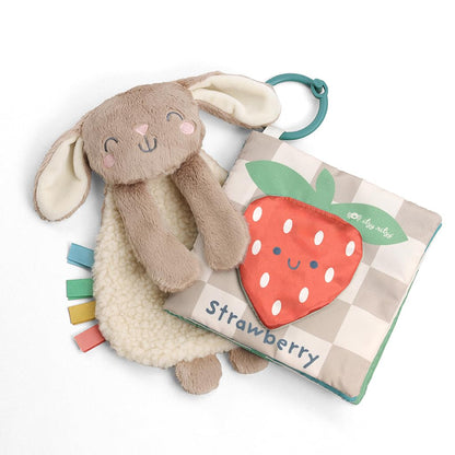 Buy now Itzy Ritzy Bunny Lovey & Crinkle Book Gift Set - Learn & Snuggle Gift Set Includes Soft Sherpa Bunny Lovey & Soft Book with Flap, Textures & Crinkle Sounds (Bunny) at indiglob india