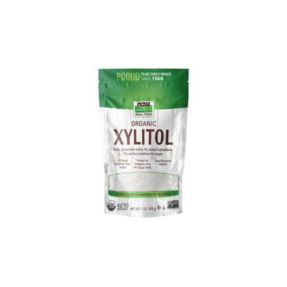 Buy now NOW Foods, Organic Xylitol, Pure with No Added Ingredients, Keto-Friendly, Low Glycemic Impact, Low Calorie, 1-Pound at indiglob india