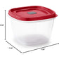 Rubbermaid Easy Find Vented Lid Food Storage Containers 7-Cup Red