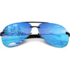 Aviator Sunglasses for Men Women Polarized Mirrored driving - Blue
