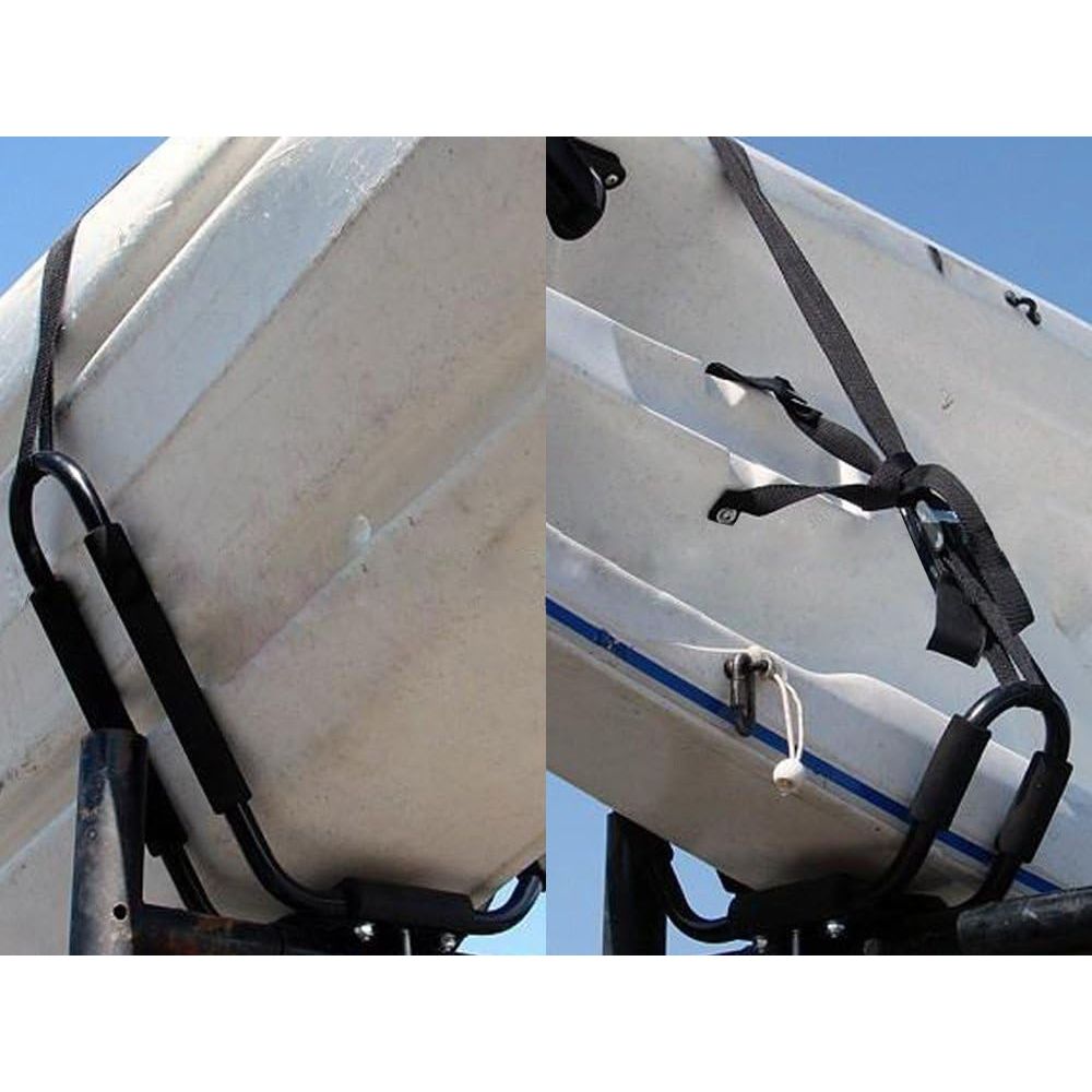 Buy now TMS Kayak Roof Racks for 2 Kayaks - Dual Universal Fit Carriers Include Two Sets of Straps for Cars, Trucks and SUVs - Easy to Mount J-Bar Style Carriers for Kayaks Canoes Paddleboards and Surfboards at indiglob india