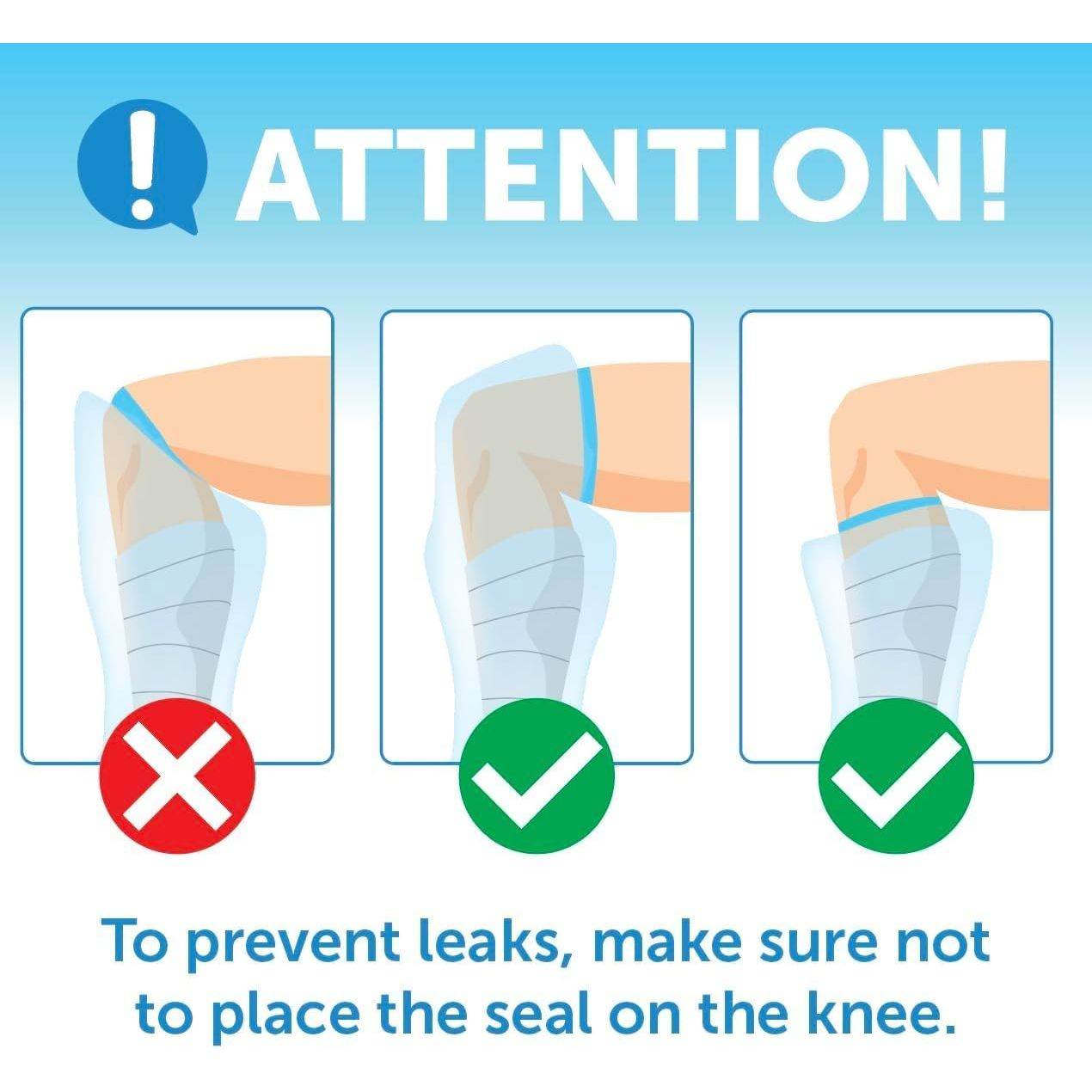 100% Waterproof Cast Covers for Shower Leg - Tight Seal - Reusable Adult 2pk Half Leg Cast Protectors - Knee, Ankle, Foot - My Store