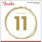 Fender 80/20 Bronze Acousitc Guitar Strings, Ball End, 70L .012-.052