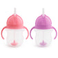 Buy now Munchkin Any Angle Sippy Cup for Toddlers, Spill Proof Weighted Straw Cup with Transition Handles for Babies 6 Months and Up, 7 Ounce, Blue at indiglob india