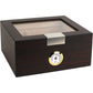 Premium Cigar Humidor for 25-50 Cigars - Elegant Humidor humidor with Hygrometer and Humidifier - Cedar Lined Cigar Box for Optimal Humidity Control (Analog)