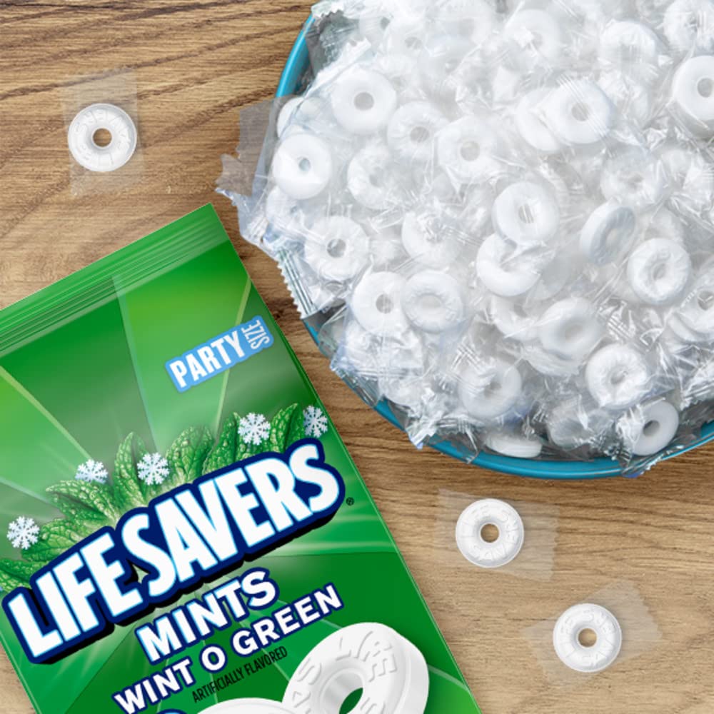 Buy now LIFE SAVERS Mints Wint-O-Green Hard Candy Bulk Mints, Hard Candies, Individually Wrapped Single Rolls, .84 Ounce, 20 Count Box at indiglob india
