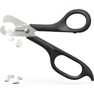 AUVON Scissors-Shaped Pill Cutter, Sharp Blade Pill Splitter for Easily Dividing Most 5-15mm Vitamins, Tablets and Medications in Half
