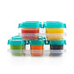 OXO Tot Baby Blocks Freezer Storage Containers Teal (4 Oz)