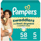 Pampers Baby Diapers - Swaddlers - Size 3, 168 Count, Ultra Absorbent Disposable Infant Diaper