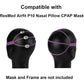 Upgraded Airfit P10 Headgear CPAP for Her Replacement, 2-Pack Replacement Headgear Compatible with ResMed Airfit P10 Nasal Pillow CPAP Mask Straps Included 2 Elastic Straps & 6 Adjustment Clips, Pink