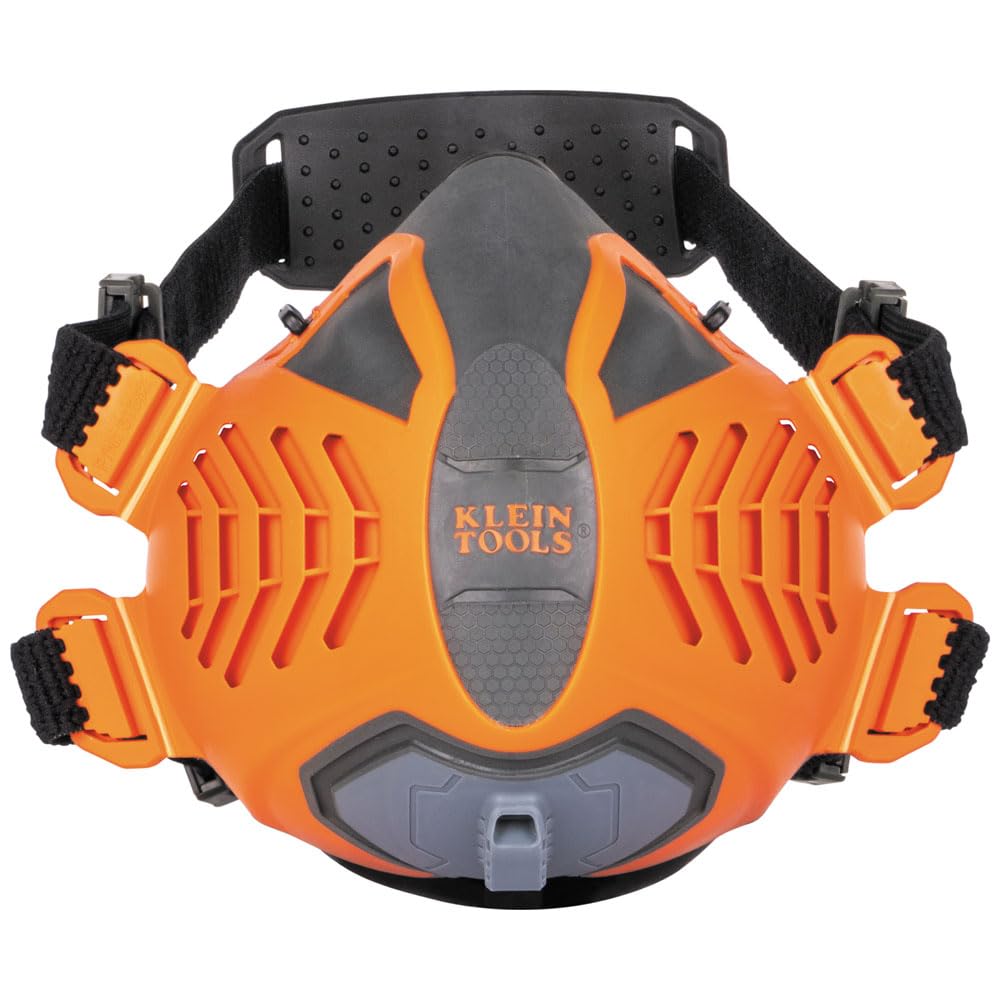 Buy now Klein Tools 60552 Reusable P100 Half-Mask Respirator with Replaceable Filters for Dust, Metal Fumes, and Oil Mist, M/L at indiglob india