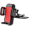 Cell Phone Holder for Car, CD Slot Car Phone Mount, One Button Release Easy Installation CD Player Car Phone Holder Mount Compatible with iPhone 16 15 14 13 12 11 Pro XR XS MAX Galaxy S20 S20+ S10 S9 - Red