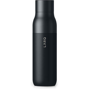 LARQ Bottle Twist Top 17 oz - Insulated Stainless Steel Water Bottle | BPA Free | Reusable Water Bottle for Camping, Office, and Travel | Keep Drinks Cold and Hot, Obsidian Black