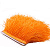 YEQIN 2 Yards Natural & Soft Ostrich Feathers Fringe Trims Ribbon - Used for Dress, Sewing Decoration, Craft Clothing, Boots, Wedding Decoration, DIY, Etc (mistyrose) - Orange