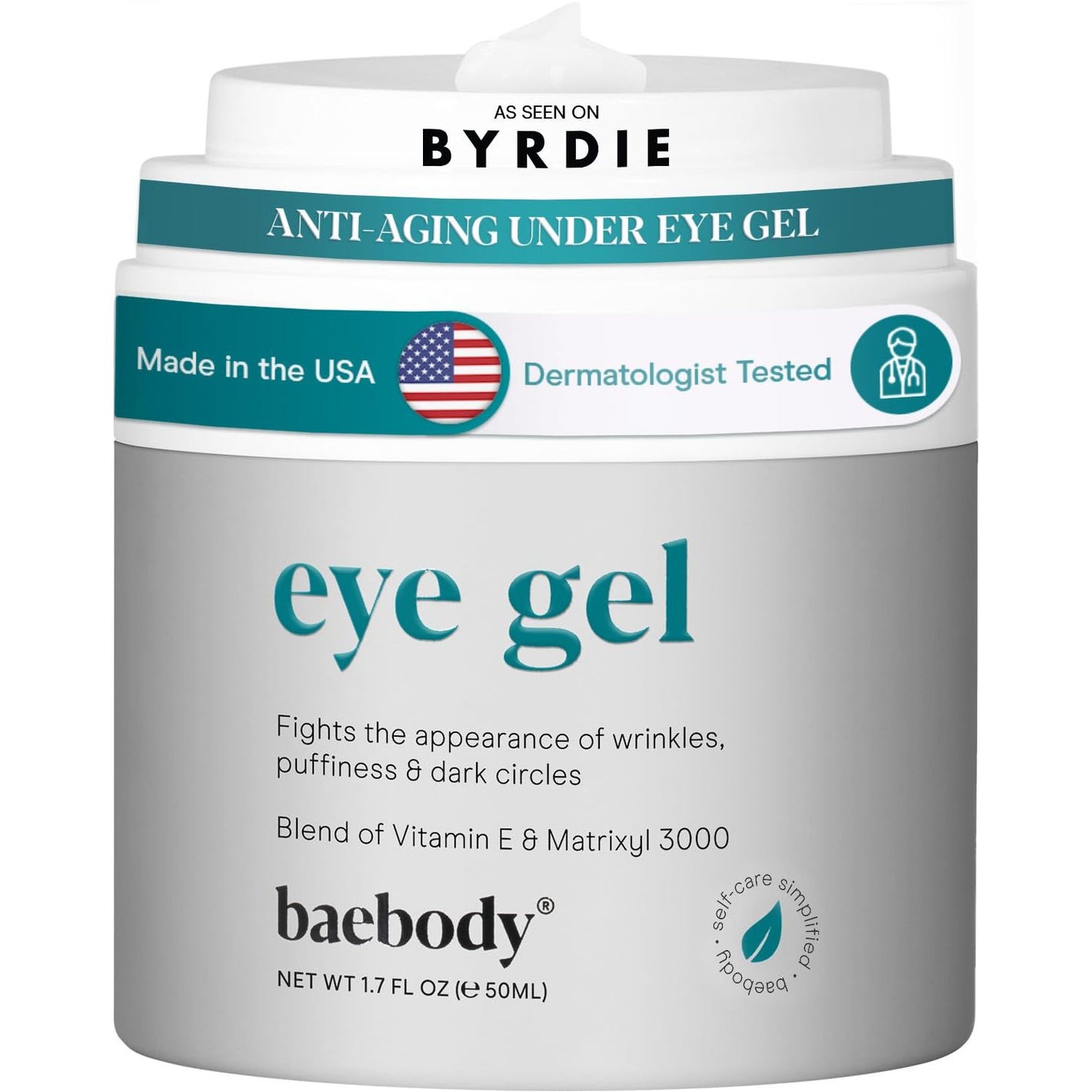 Baebody Eye Gel - Advanced Cooling Under Eye Cream For Dark Circles and Puffiness - Anti Aging and Hydrating - Beauty Gifts for Women (50 ml/1.7 fl oz)